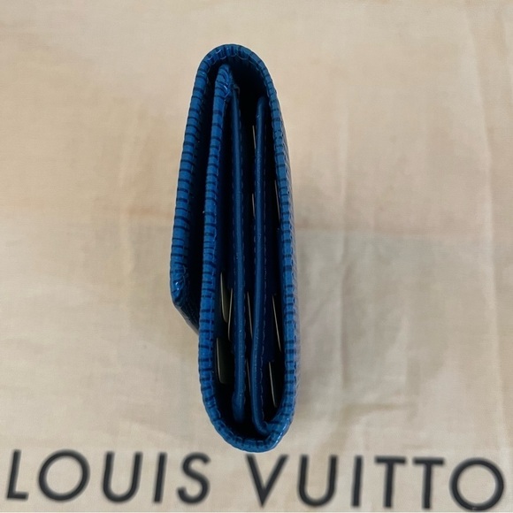 Louis Vuitton Trifold Card Holder Blue Epi Vintage BNWOT unbranded chain 1996 - Picture 5 of 14